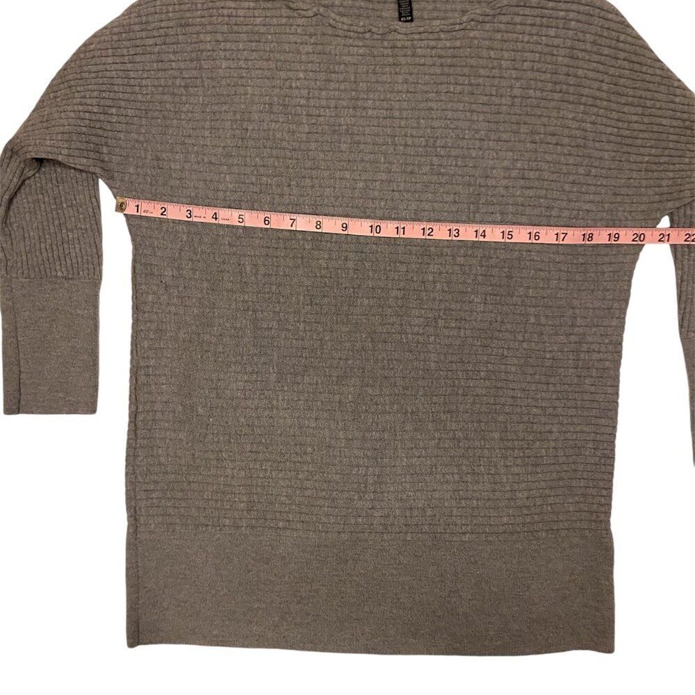 Eileen Fisher Merino Wool Tunic Sweater, Size XS, Gray, Long Sleeve Lightweight - Picture 6 of 8